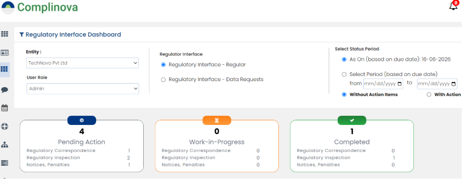 Regulatory Interface Module | Compliance Management Platform